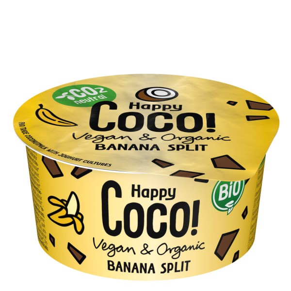 Happy Coco Happy Coco Banana Split, 125 g Becher