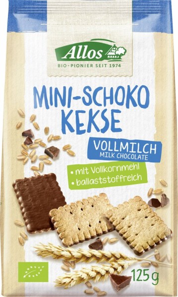 Allos Mini-Schoko-Kekse, 125 g Packung