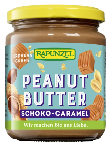Rapunzel Peanut Butter Schoko Caramel, 250 gr Glas
