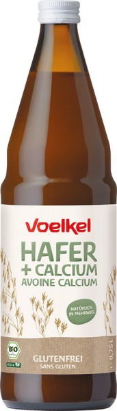 Voelkel Hafer Calcium glutenfrei, 0,75 ltr Flasche