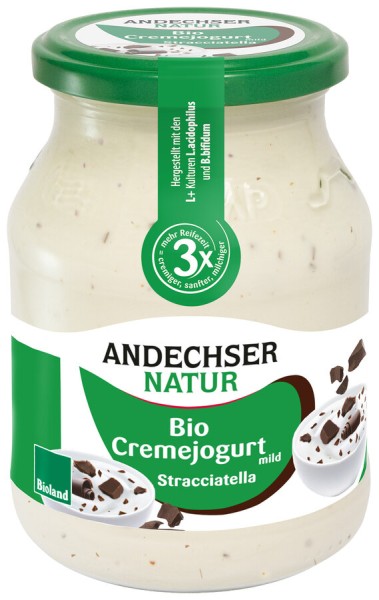 Andechser Natur Cremejogurt mild Stracciatella mit