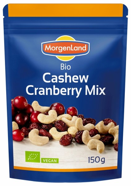 Morgenland Cashew Cranberry Mix, 150 gr Packung