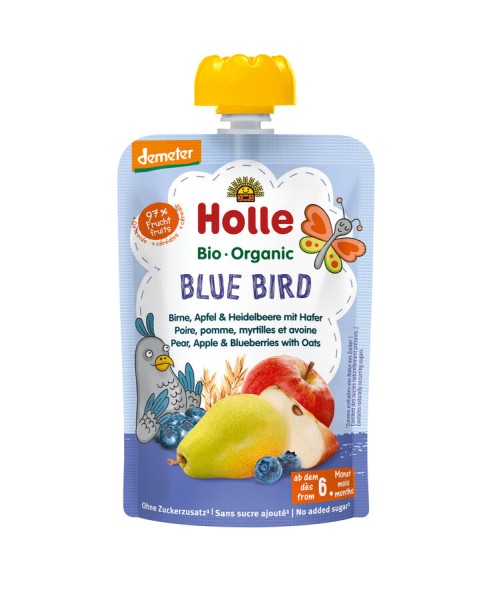 Holle Blue Bird Birne, Apfel &amp; Heidelbeere mit Haf