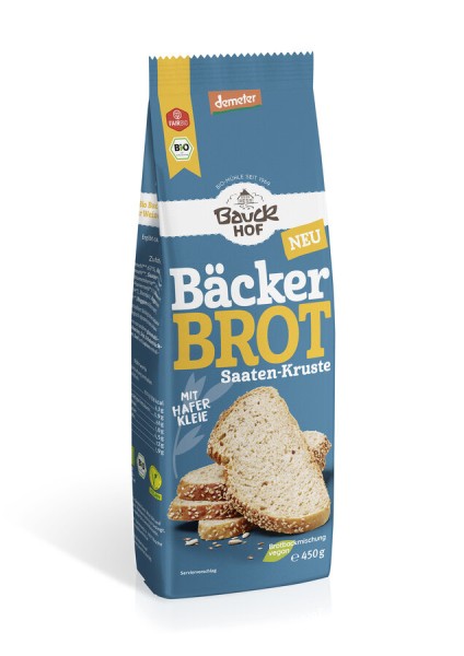 Bauckhof Bäcker Brot Saaten-Kruste, 450 g Packung