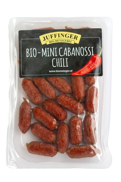 Juffinger Mini Cabanossi - Chili, 140 g Packung , (S)