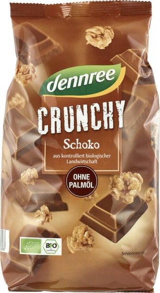 dennree Schoko Crunchy, ohne Palmöl 750 gr Packung