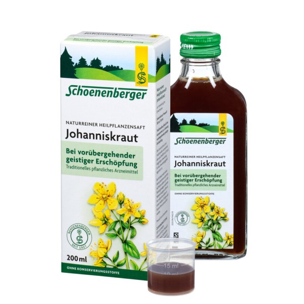 Schoenenberger Johanniskraut-Saft, 200 ml Flasche