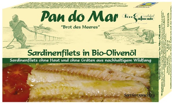Sardinenfilets in Bio Olivenöl 120g