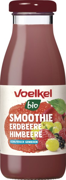 Voelkel Smoothie Erdbeere Himbeere, 0,25 L Flasche