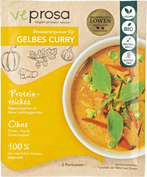 Protein-Currysoße, vegan, 50 g Packung