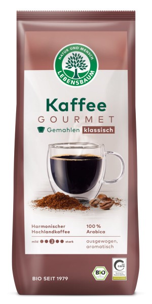 Lebensb Gourmet-Kaffee klassisch, gemahlen, 500 g