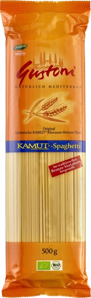 Gustoni Kamut®-Spaghetti, bronze, 500 gr Packung -hell-