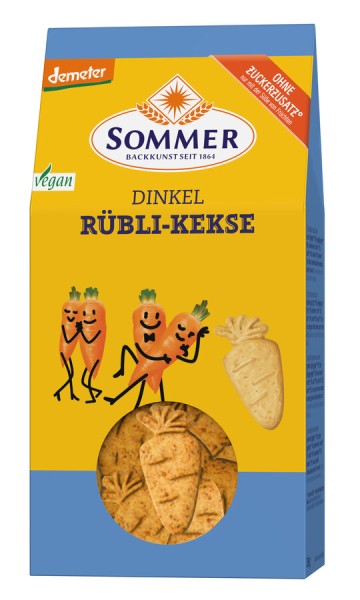 Sommer &amp; Co. Dinkel-Rübli-Kekse, 150 g Packung