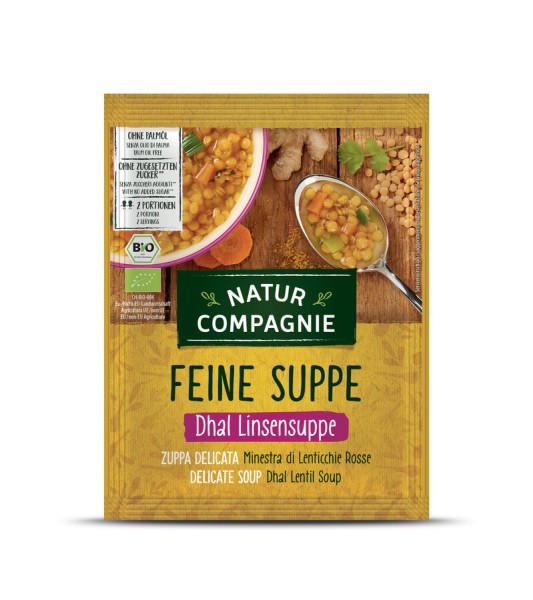 Natur Compagnie Dhal Linsensuppe, 60 gr Beutel