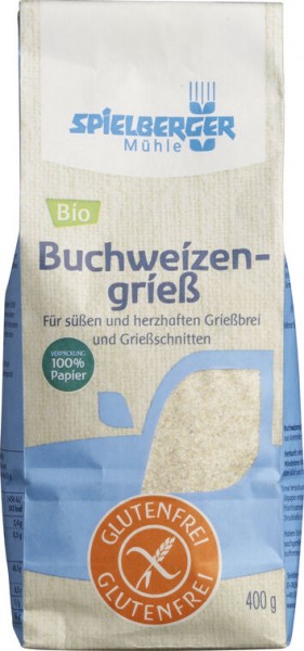 Spielberger Glutenfreier Buchweizengrieß, 400 gr P