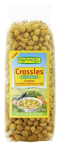 Rapunzel Crossies (Backerbsen), 150 gr Packung