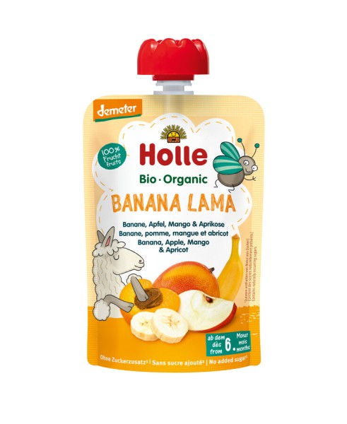 Holle Banana Lama Banane, Apfel, Mango &amp; Aprikose,