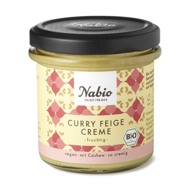 Nabio Cashew Curry Feige Creme, 135 g Glas