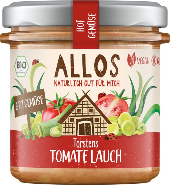 Allos Hof-Gemüse Torstens Tomate Lauch, 135 gr Gla