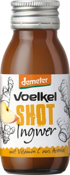 Voelkel Shot Ingwer, 60 ml Flasche - Demeter
