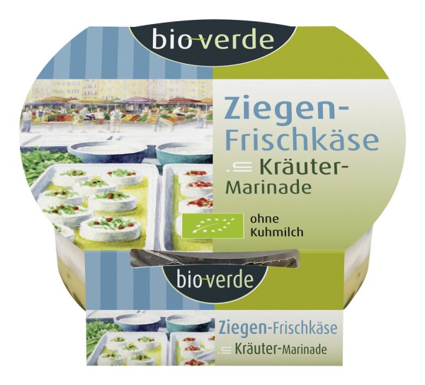 bio-verde Ziegenfrischkäse in Kräuter-Marinade, 10