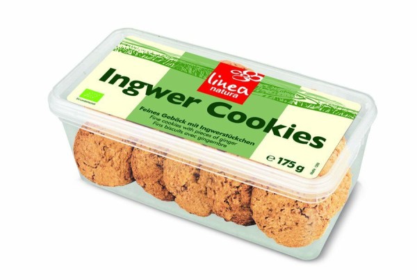 linea natura Ingwer Cookies, 175 g Packung