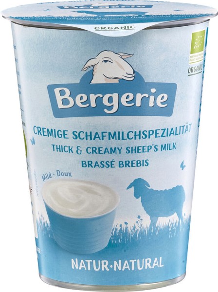 Bergerie Schafjoghurt natur, 400 gr Becher cremig gerührt
