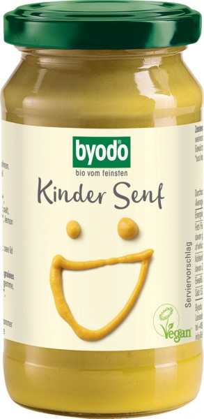 byodo Senf für Kinder, 200 ml Glas