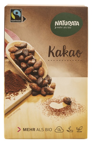 Naturata Kakaopulver, schwach entölt, 125 gr Packu