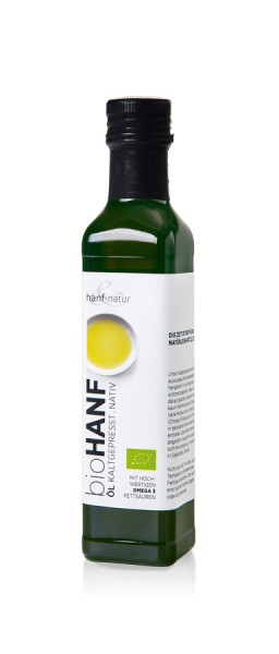 hanf &amp; natur Hanföl, nativ, 250 ml Flasche
