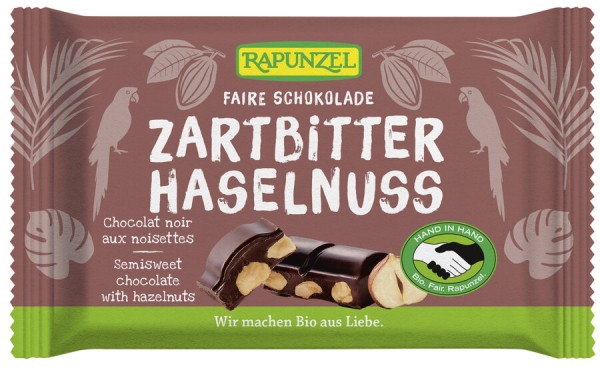 Rapunzel Zartbitter Schokolade 60% mit ganzen Nüss