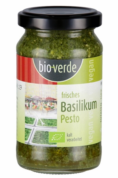 bio-verde Frisches Pesto Basilikum vegan, 165 gr G