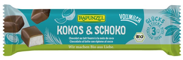 Rapunzel Kokos &amp; Schoko Vollmilch (Kokos Happen Vo