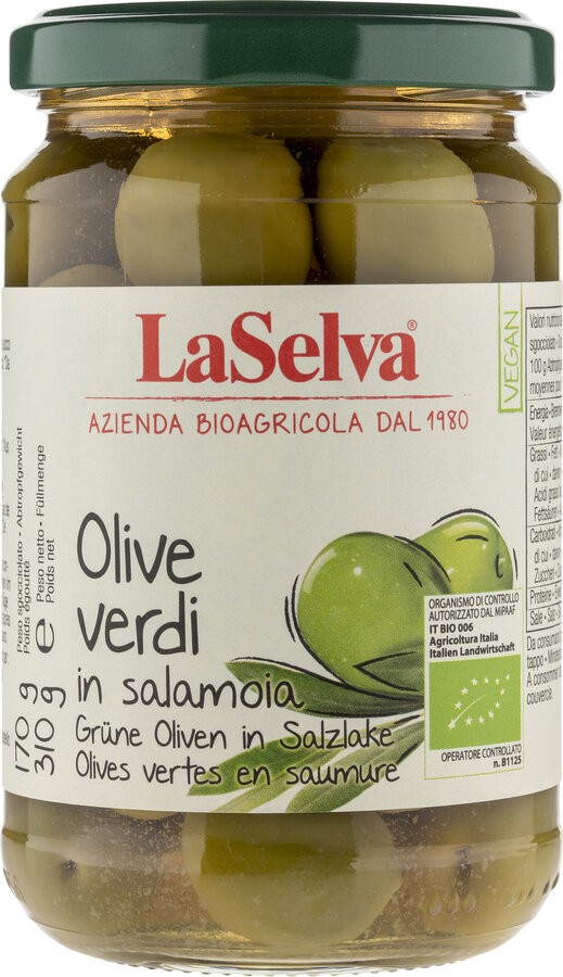 Verwöhne deinen Gaumen mit den La Selva grünen Oliven, die in einer feinen Salzlake mit einem Hauch von Zitronensaft eingelegt sind. Diese sorgfältig ausgewählten, früh geernteten Oliven bewahren ihre leuchtend grüne Farbe und bieten eine knackige Textur, die jedes Gericht aufwertet. Ob als eleganter Begleiter zum Aperitif oder als geschmackvolle Bereicherung für Salate – diese Oliven sind ein Muss für Liebhaber der mediterranen Küche.