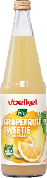 Voelkel Grapefruitsaft - 100%, 0,7 ltr Flasche
