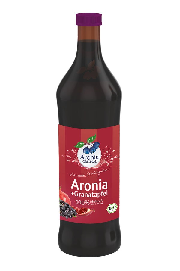 Gönn dir einen Moment purer Frische mit Aronia Original Aronia Saft Granatapfel. Diese einzigartige Kombination aus dem tiefen, herben Geschmack der Bio-Aroniabeere und der süßsäuerlichen Raffinesse des Bio-Granatapfelsafts bringt Geschmacksexplosionen und ein Stück Natur direkt in dein Glas. Hergestellt aus sorgfältig ausgewählten, biologisch angebauten Rohstoffen in Europa, steht dieser Saft für Qualität. Perfekt für alle, die ihren Alltag mit einem geschmackvollen Kick bereichern möchten.