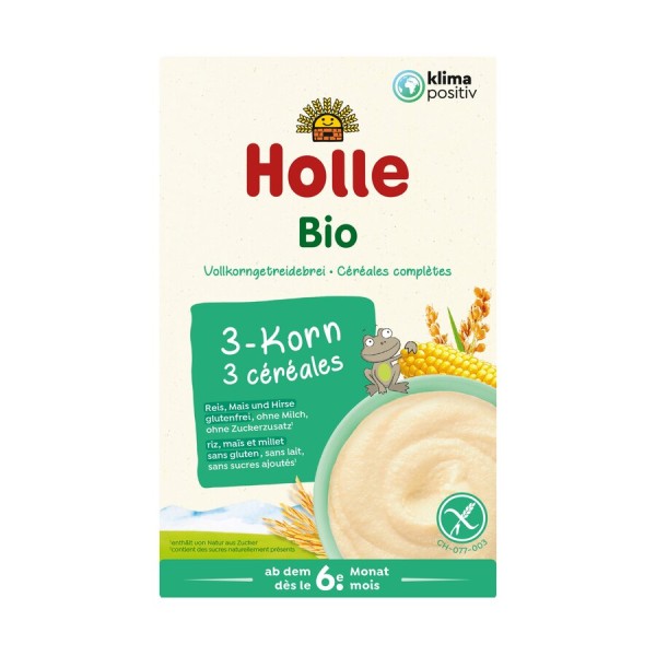 Holle Bio-Vollkorngetreidebrei 3-Korn, 250 gr Stüc