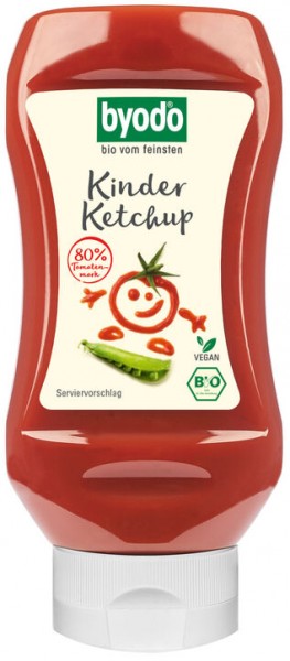 byodo Kinder Ketchup, 80% Tomate, 300 ml PET-Flasc