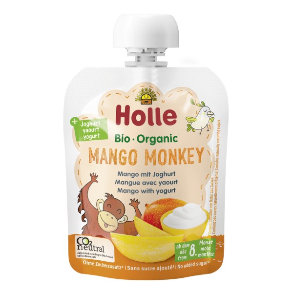 Holle Mango Monkey - Mango mit Joghurt, 85 gr Beut