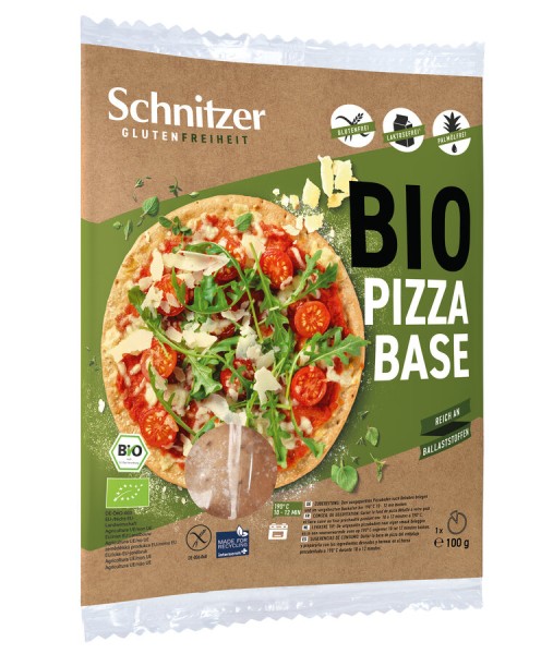 Schnitzer Pizza Base, Maispizzaboden, 100 g Packun