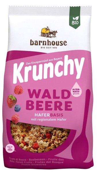 Barnhouse Krunchy Pur Waldbeere, 375 gr Beutel