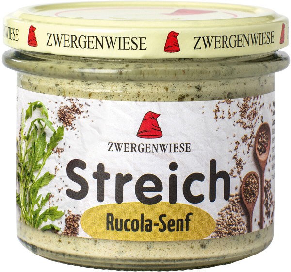 Zwergenwiese Rucola-Senf Streich, 180 gr Glas