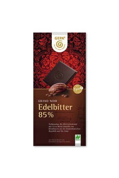 Gepa Edelbitter 85%, 100 gr Stück