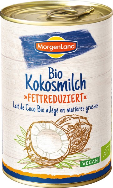 Morgenland Kokosmilch fettreduziert, 400 ml Dose
