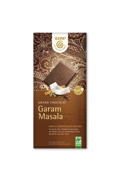 Gepa Grand Chocolat Garam, 100 gr Stück