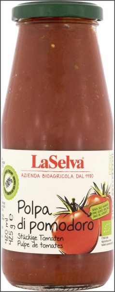 La Selva Tomatenpolpa, stückige Tomaten ohne Salz,