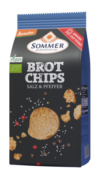 Sommer &amp; Co. Brot Chips - Salz &amp; Pfeffer Demeter,