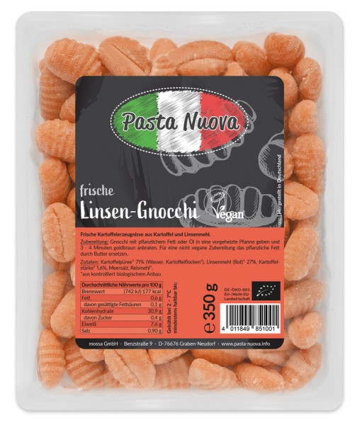 Pasta Nuova Linsen-Gnocchi, 350 gr Packung