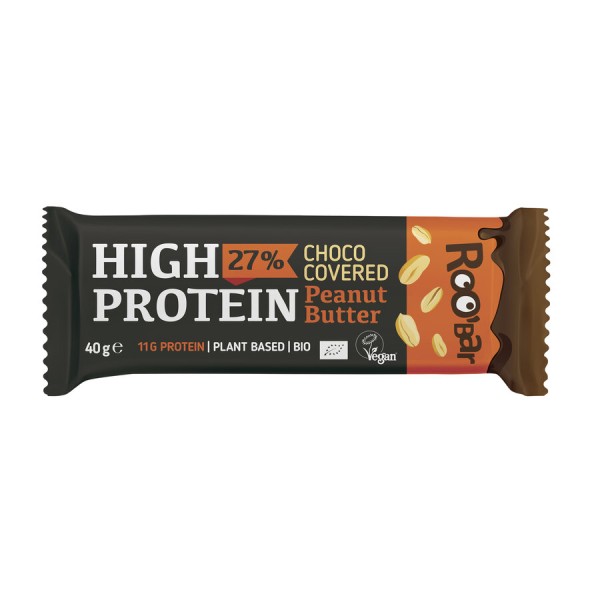 Roobar High-Protein Erdnuss, 40 g Stück