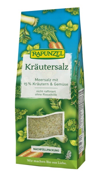 Rapunzel Kräutersalz mit 15% Kräutern u. Gemüse, 5